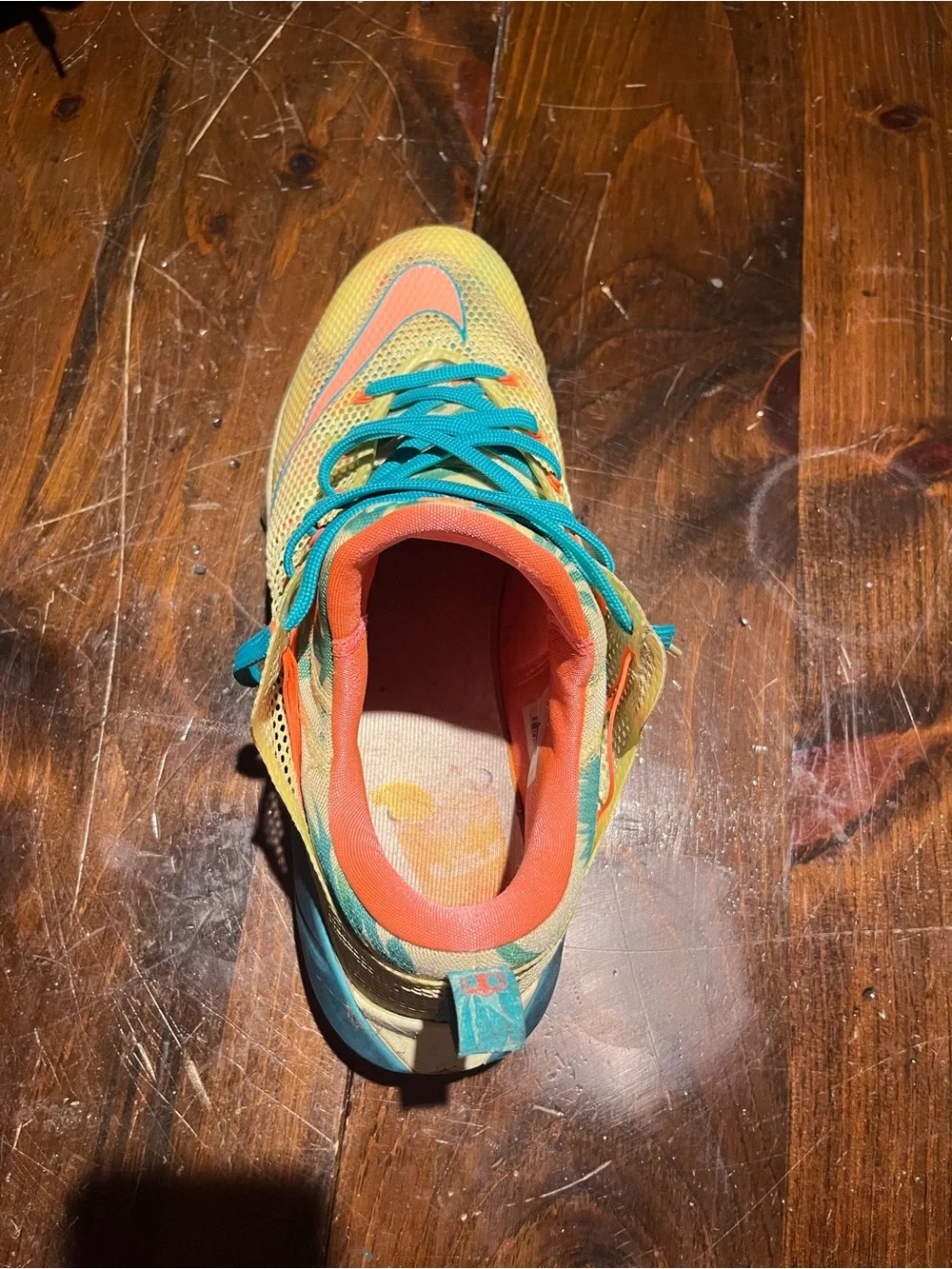 Kids' Nike Multicolor Athletic Sneakers - Teal & Coral